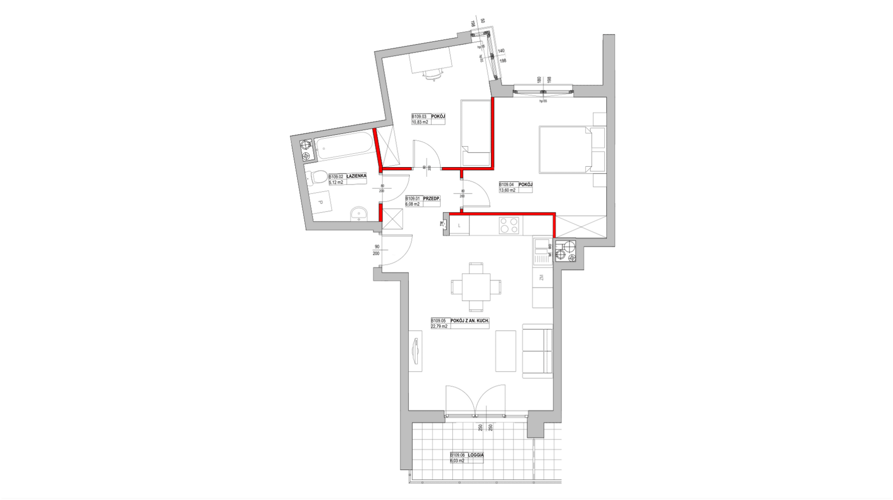 apartment no B109